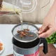 Oil Fryer Cooker with Stainless Steel Fine Mesh With Lid Iron Cooking Oil Filter With Handle For Kitchen